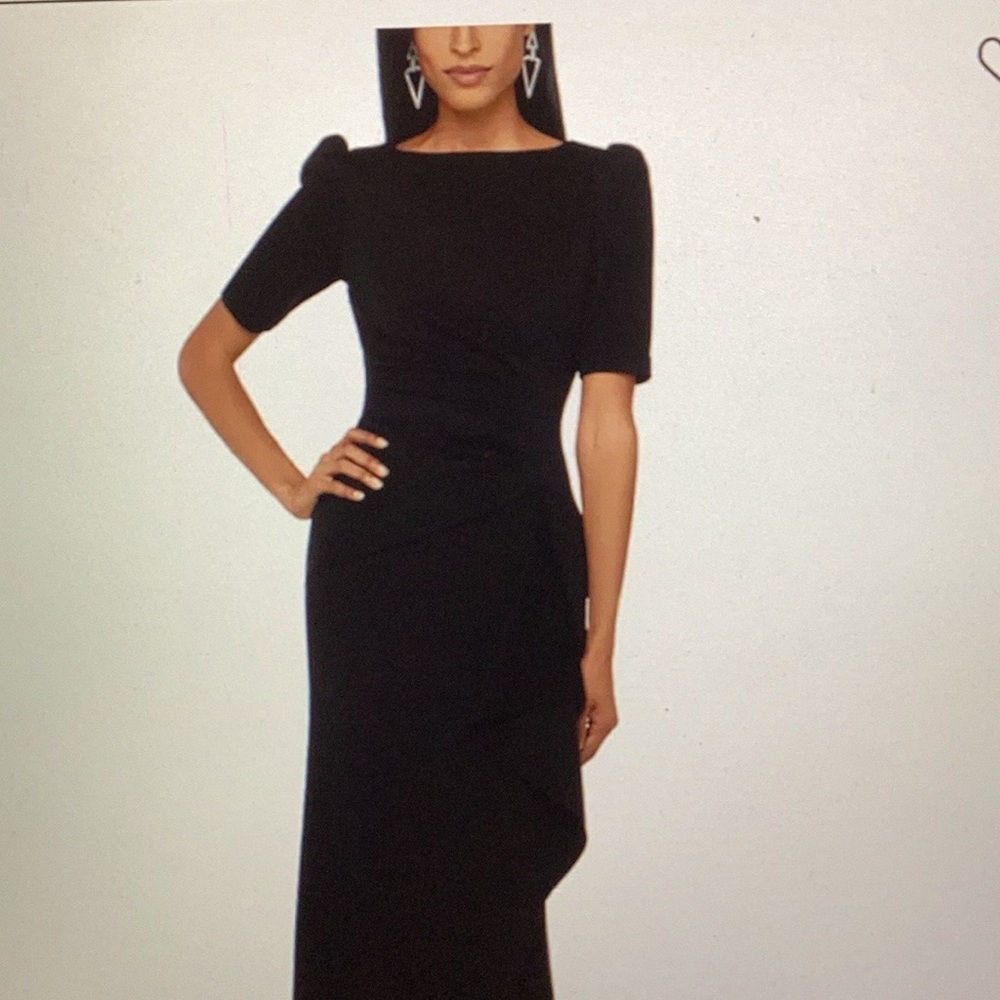 Xscape Ruched A-Line Gown - Picture 3 of 6